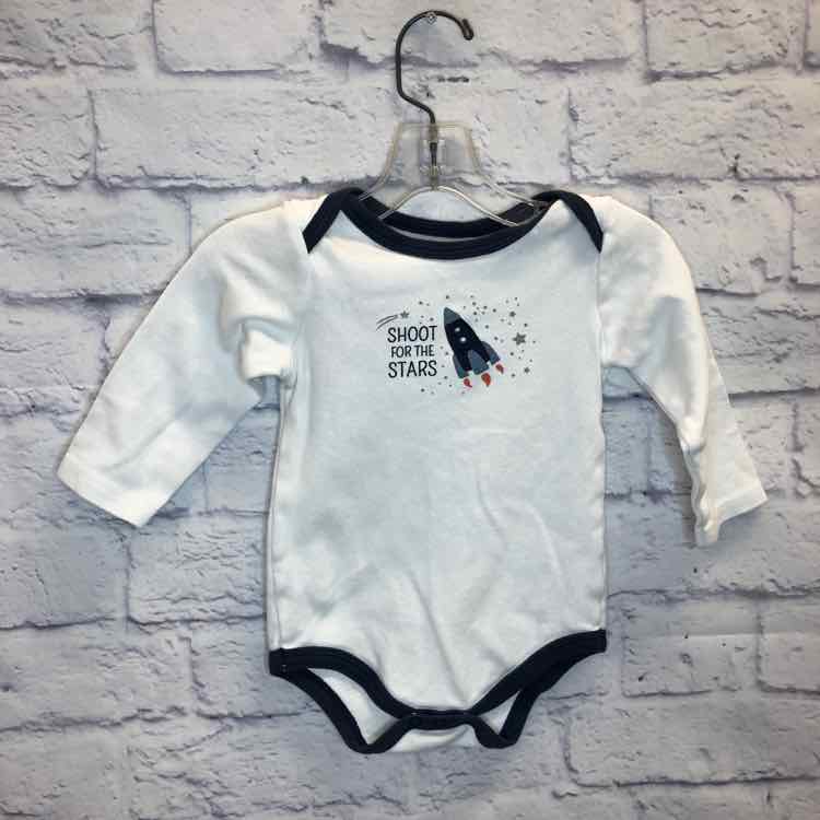 HB White Size 18 Months Boys Bodysuit