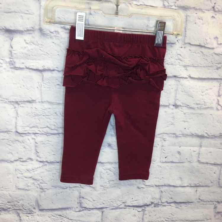 Cat & Jack Maroon Size 3-6 Months Girls Leggings