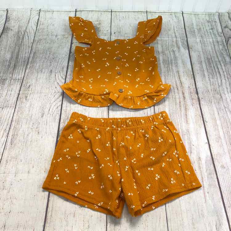 Carters Orange Size 24 Months Girls 2 Piece Outfit