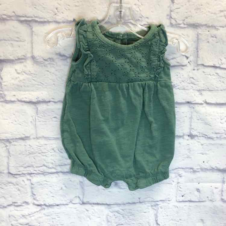 Just One You Green Size Newborn Girls Romper