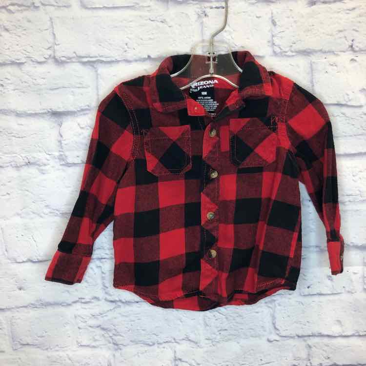 Arizona Red & Black Size 18 Months Boy Polo or Button Down