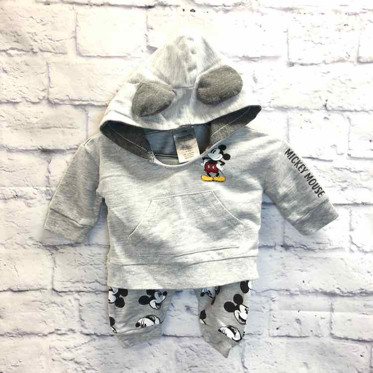 Disney Gray Size 0-3 Months Boys 2 Piece Outfit