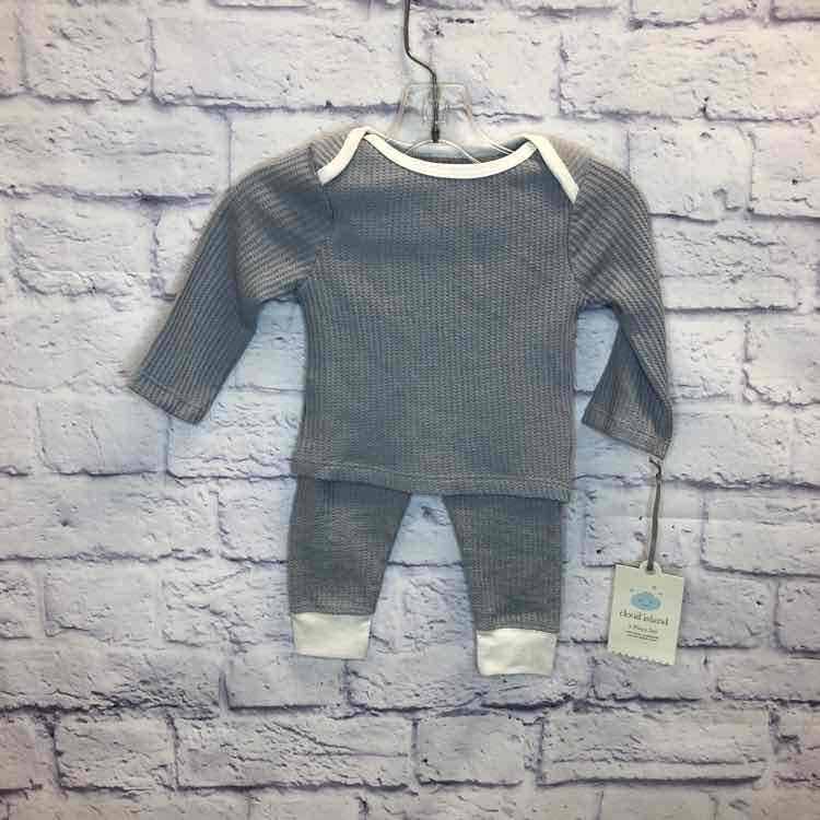 Cloud Island Gray Size 3-6 Months Boys 2 Piece Outfit