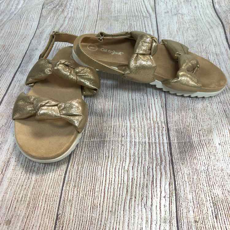 Cat & Jack Gold Size 1 Girls Sandals