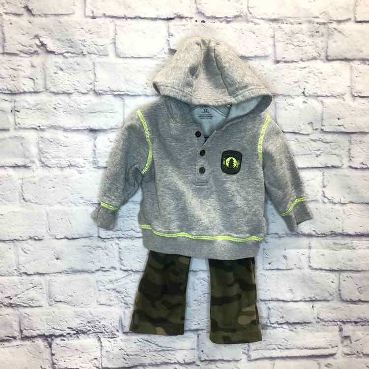 Carters Gray Size 12 Months Boys 2 Piece Outfit