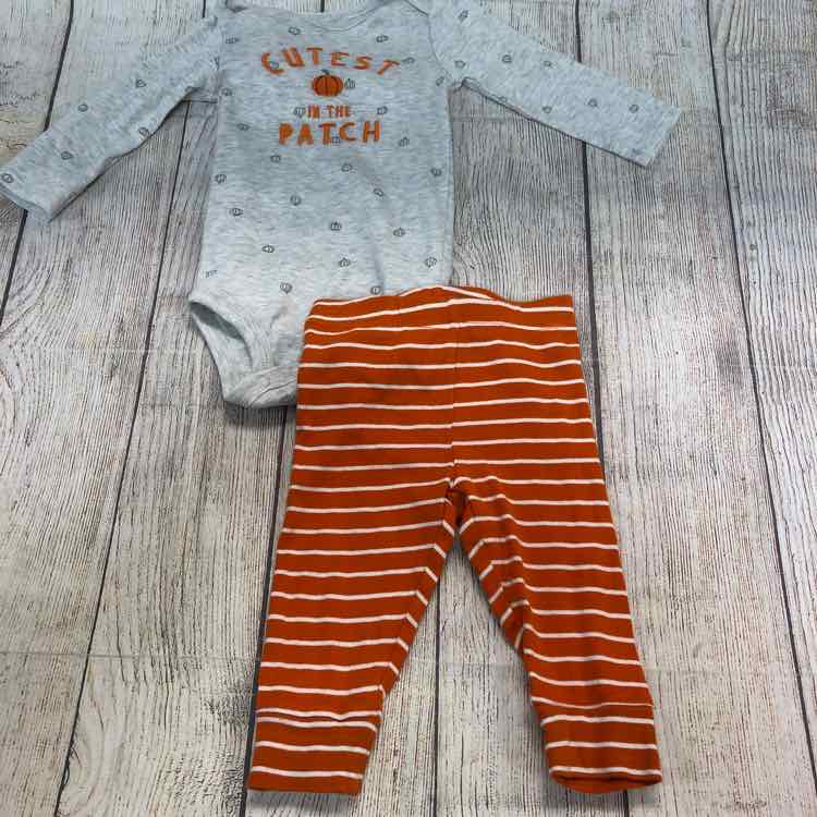 Just One You Orange Size 9 Months 2 Piece Outfit