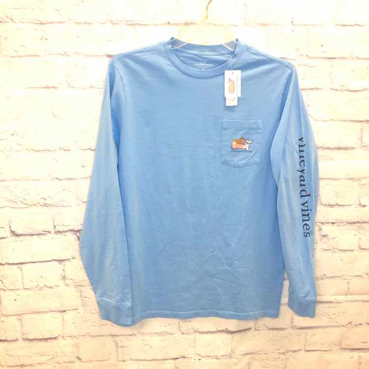 Vineyard Vines Blue Size 18 Girls Ballerina Whale Long Sleeve Tee