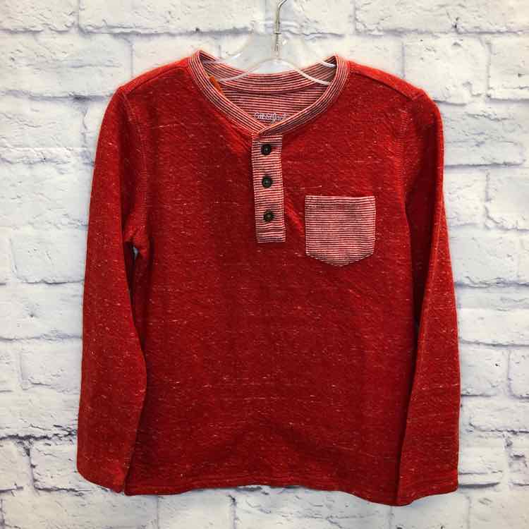 Cat & Jack Red Size 6 Boys Long Sleeve Shirt