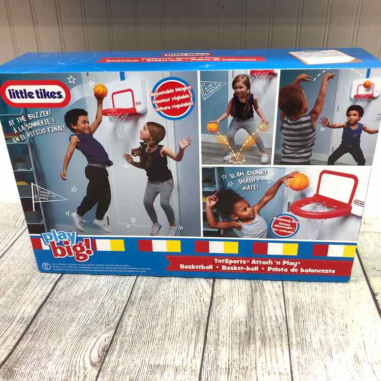 Little Tikes TotSports Attach n Play Basketball - NEW