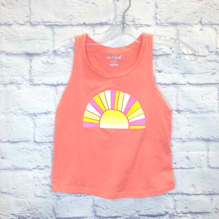 Cat & Jack Orange Size 4T Girls Tank Top