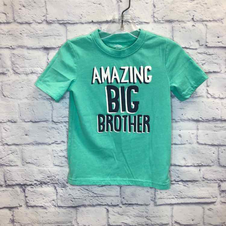 Carters Green Size 5 Boys Short Sleeve Shirt