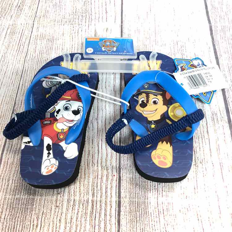 Paw Patrol Blue Size 5 Boys Flip Flops