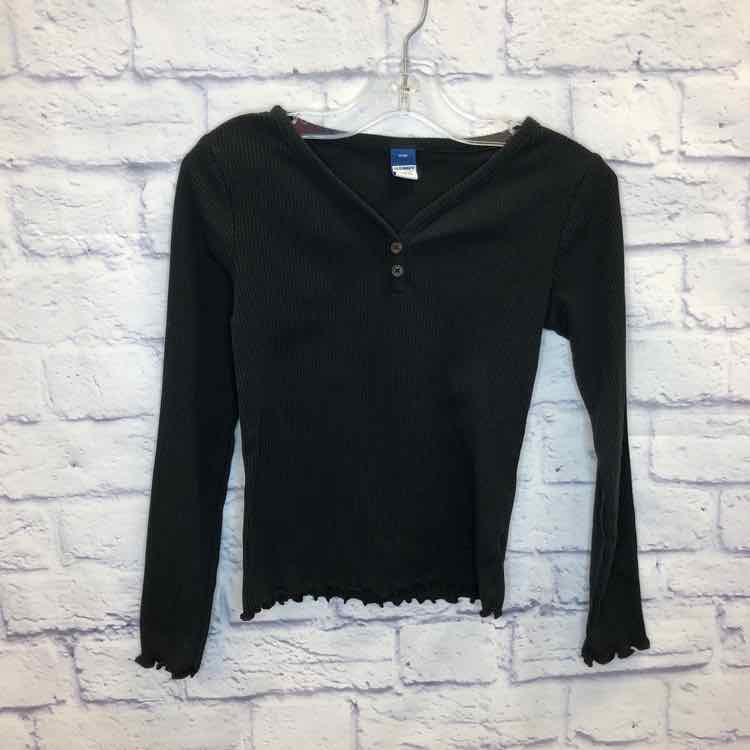 Old Navy Black Size 8 Girls Long Sleeve Shirt