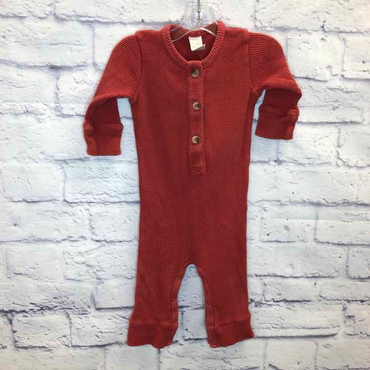 Kate Quinn Organics Brick Red Size 6-12 months Boys Romper