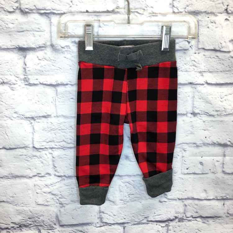 MudPie Red & Black Size 0-6 Months Boys Pants