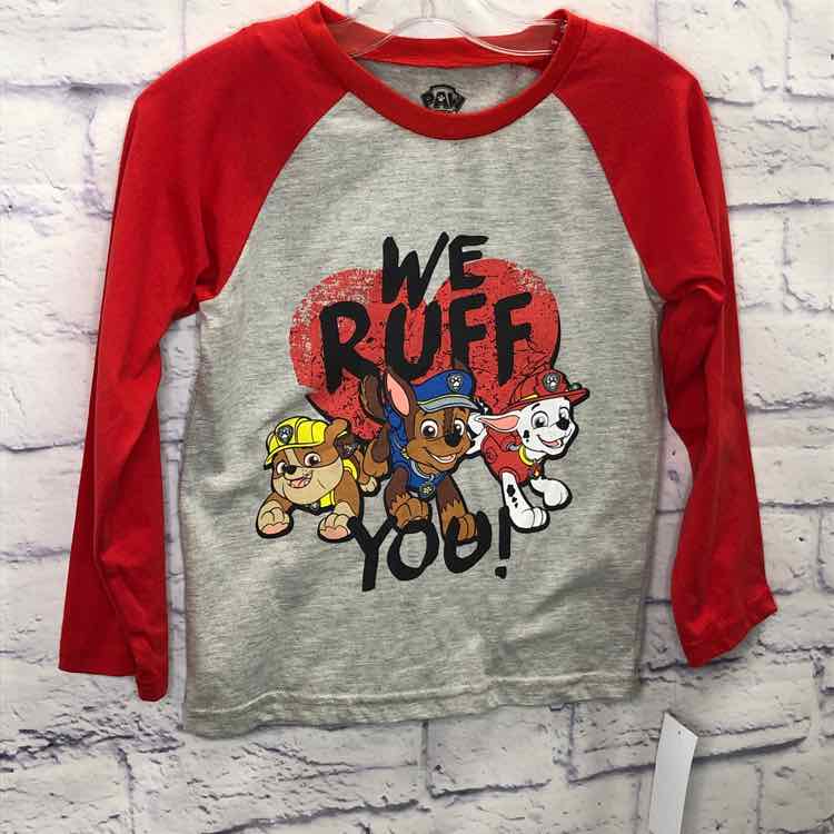 Paw Patrol Red Size 5 Boys Long Sleeve Shirt