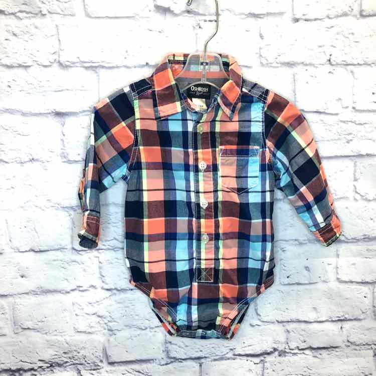 Oshkosh Plaid Size 18 Months Boys Bodysuit