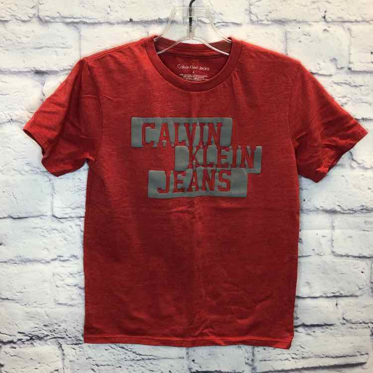 Calvin Klein Red Size 6 Boys Short Sleeve Shirt