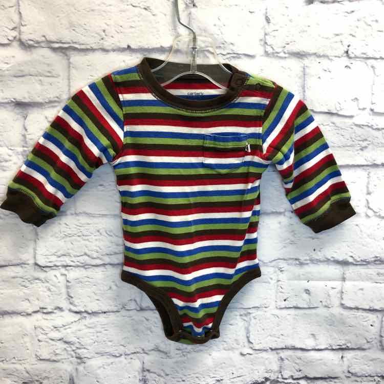 Carters Stripe Size 9 Months Boys Bodysuit