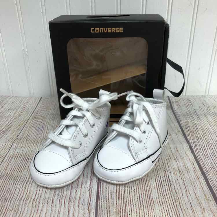 Converse White Size 2 Boys Casual Shoes