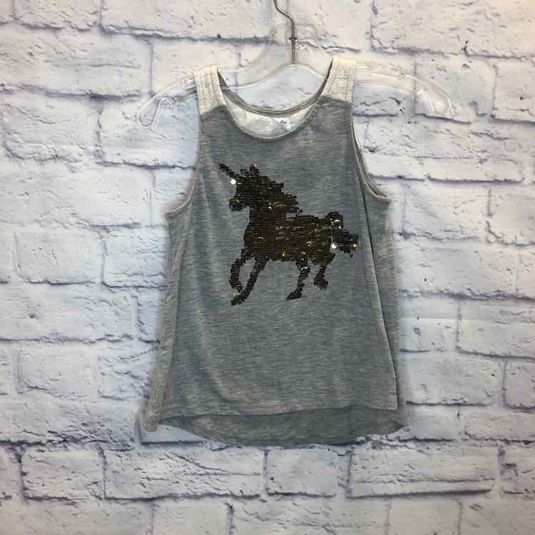 Justice Gray Size 6 Girls Tank Top