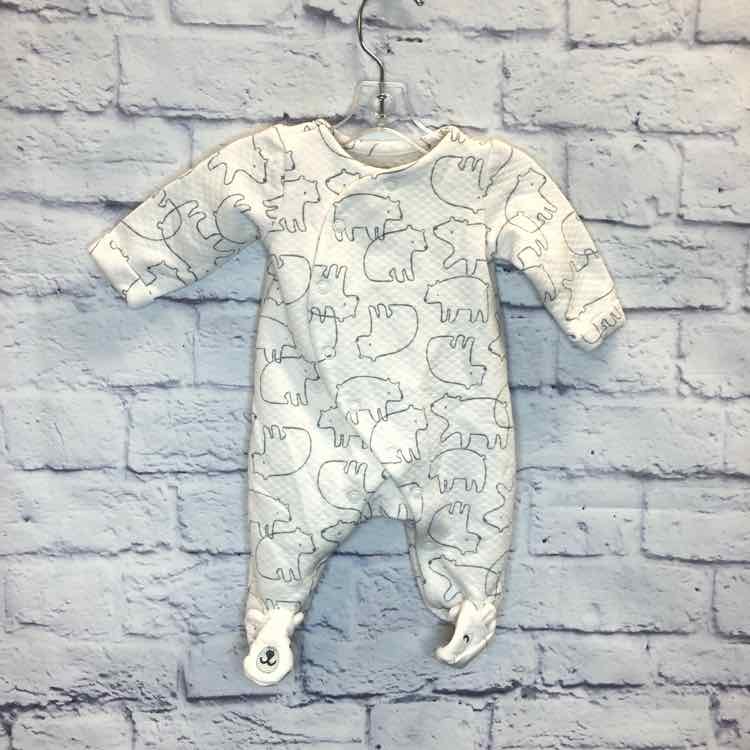 Just One You White Size Newborn Boys Romper