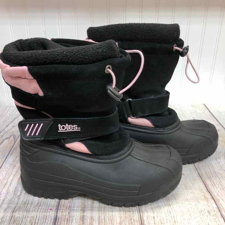 Totes Black Size 4 Girls Snow Boots