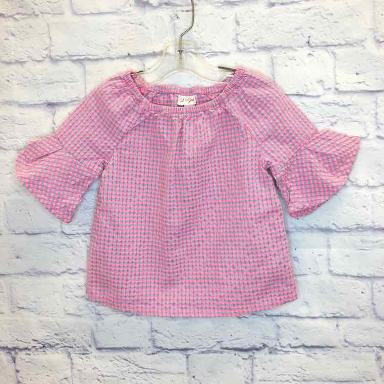 Cat & Jack Pink Size 2T Girls Short Sleeve Shirt