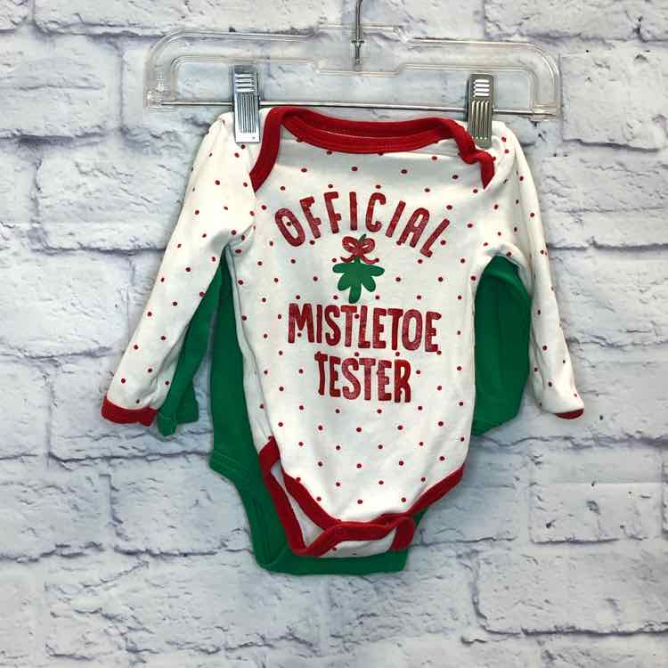 Weeplay Red & Green Size 0-3 Months Boys Bodysuit