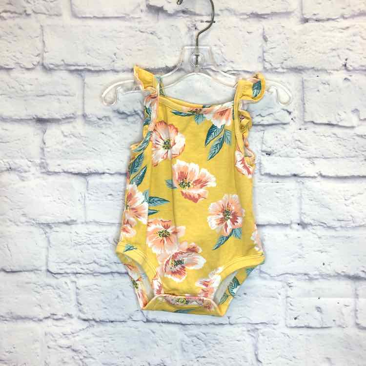 Carters Yellow Size 3 Months Girls Bodysuit