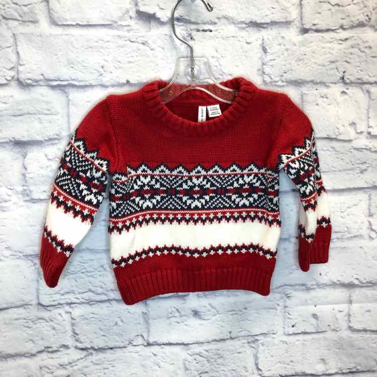 Janie & Jack Red Size 6-12 months Boys Sweater