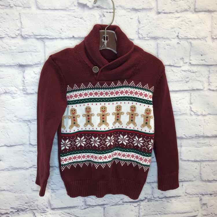 Childrens Place Maroon Size 3T Boys Sweater