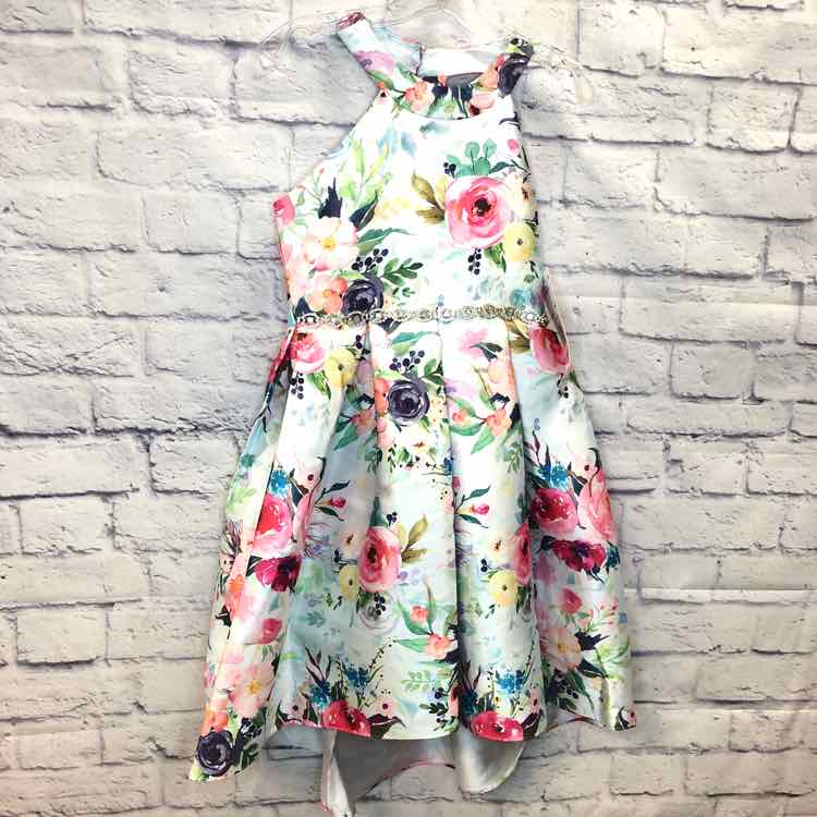 Rare Editions Floral Size 8 Girls Dress