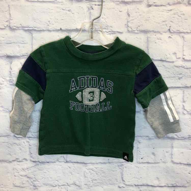 Adidas Green Size 12 Months Boys Long Sleeve Shirt