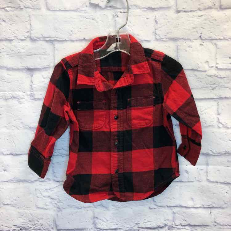 Gap Red & Black Size 12-18 months Boy Polo or Button Down