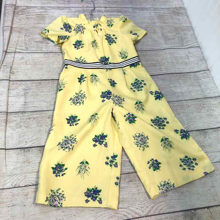 Janie & Jack Yellow Size 2T Girls Jumpsuit