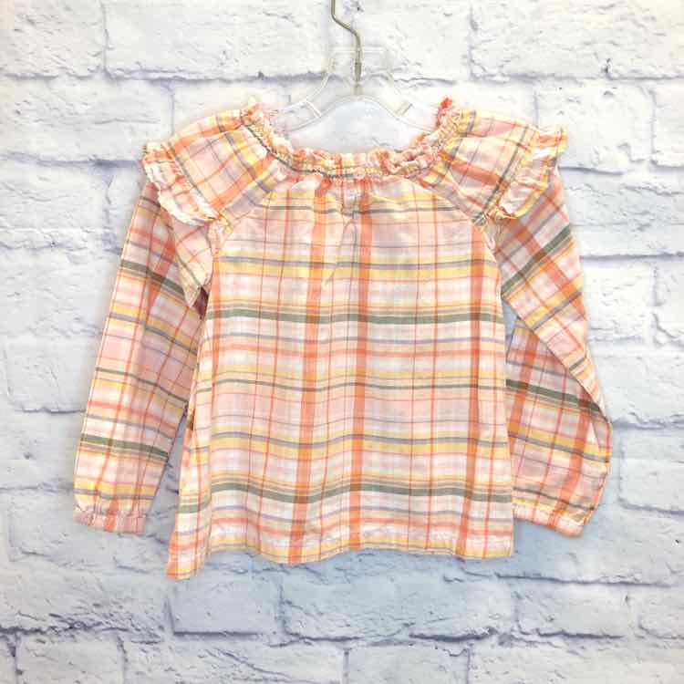 Carters Orange Size 3T Girls Long Sleeve Shirt