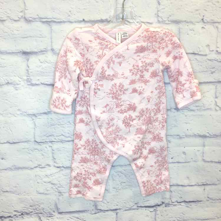 Janie & Jack Pink Size 0-3 Months Girls Romper