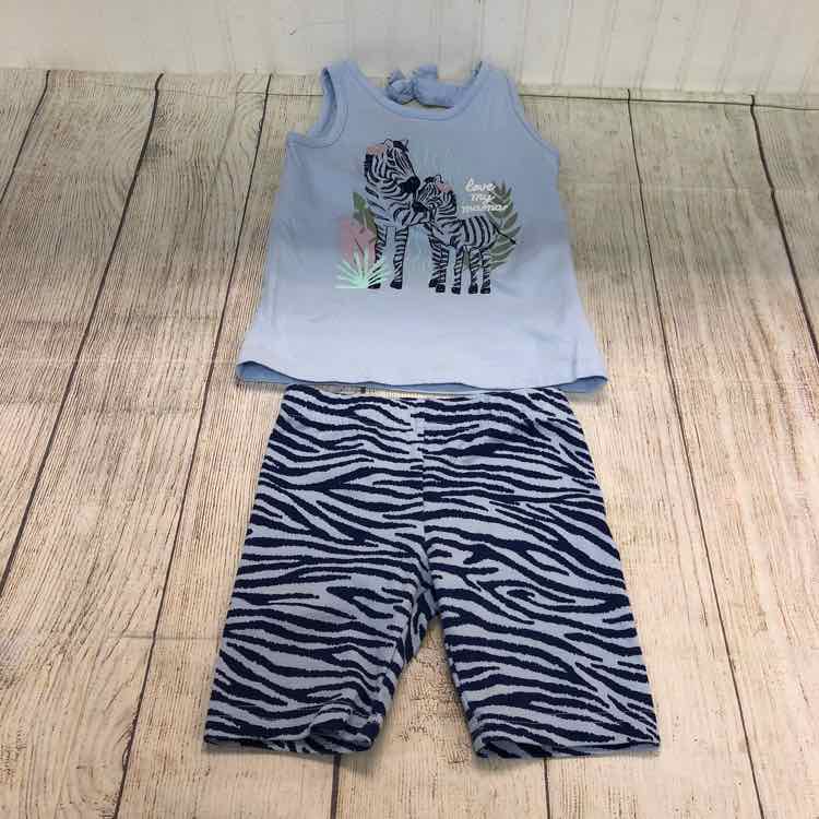 Carters Blue Size 4T Girls 2 Piece Outfit