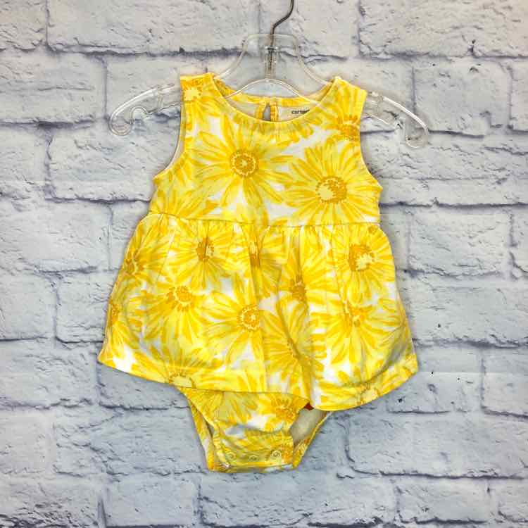 Carters Yellow Size 9 Months Girls Romper