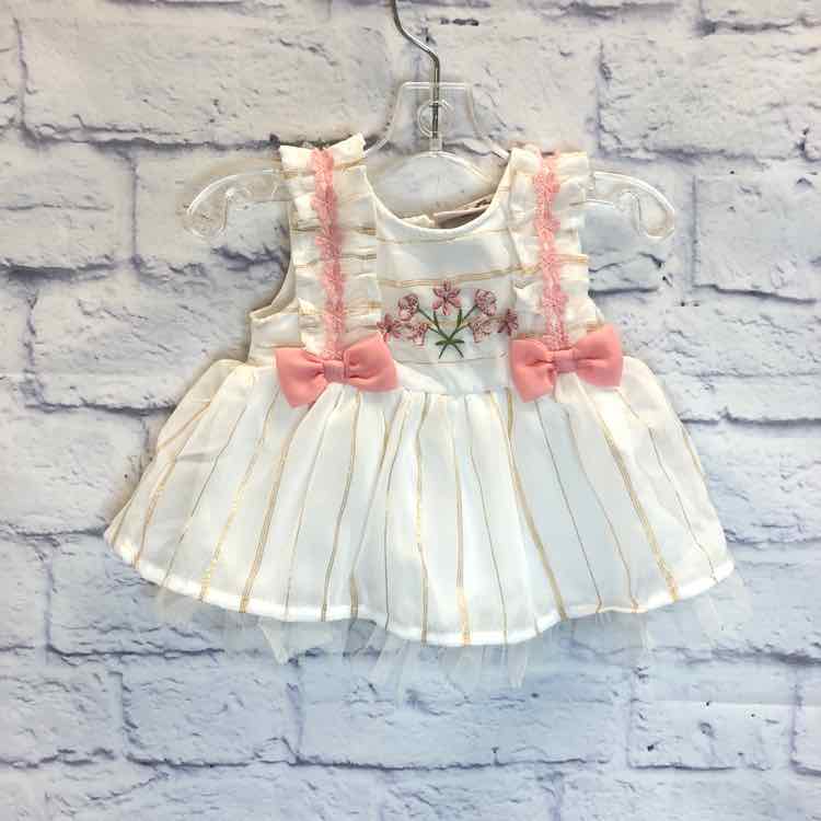 Little Lass White Size 0-3 Months Girls Tank Top