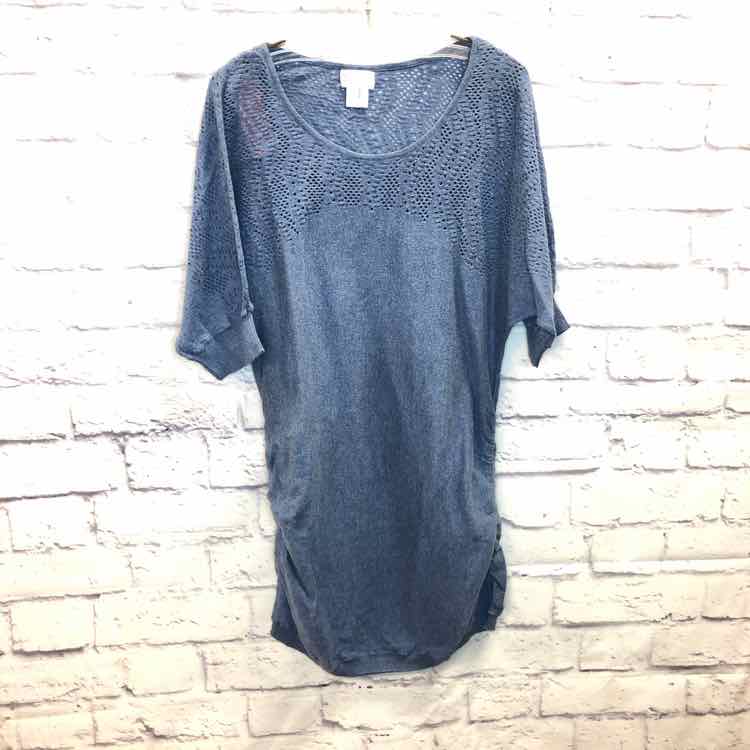 Motherhood Blue Size M Maternity Short Slv Top