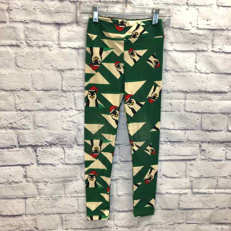 LulaRoe Green Size 8-14 Girls Leggings