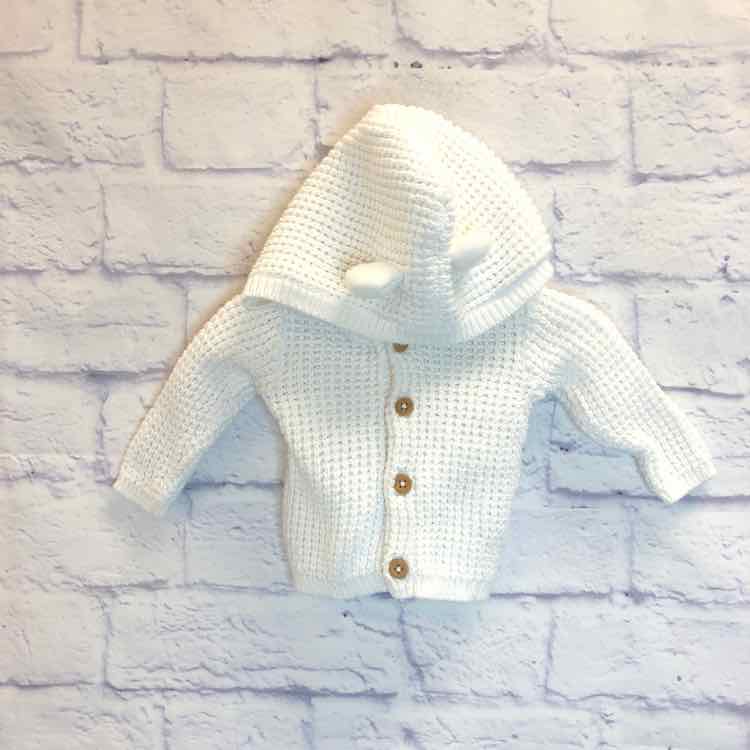 Carters White Size Newborn Girls Sweater