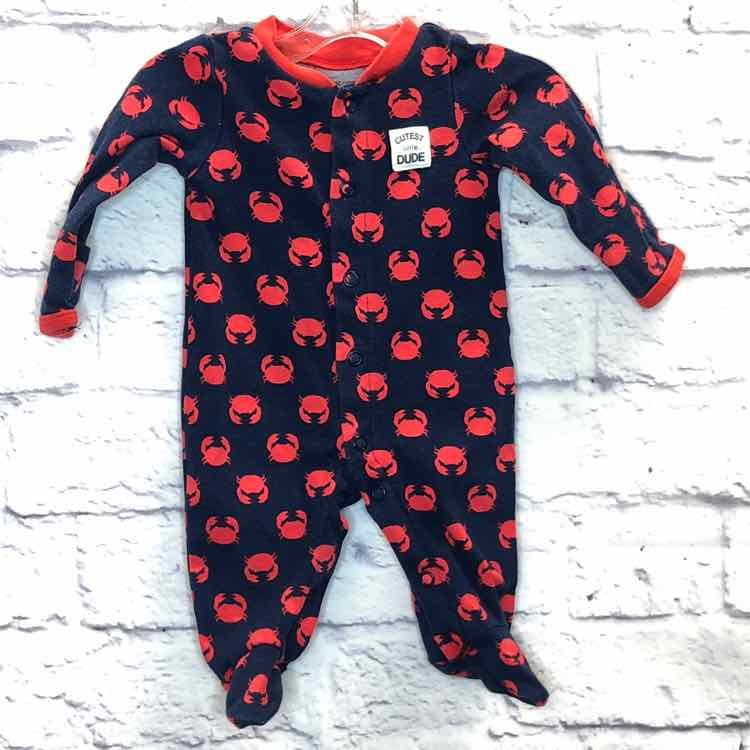 Just One You Navy Size Newborn Boys Sleeper