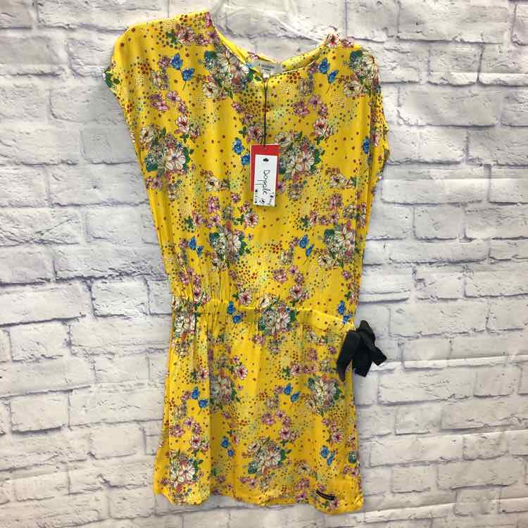 A Monday in Copenhagen Yellow Size 12 Girls Dress