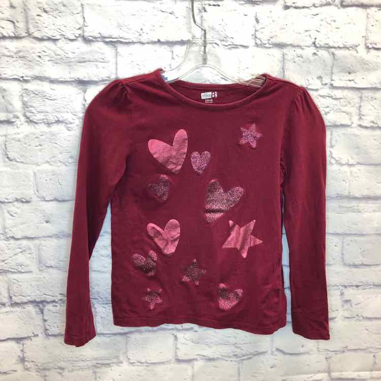 Crazy 8 Maroon Size 10 Girls Long Sleeve Shirt