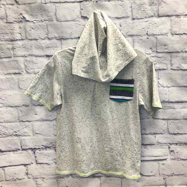 Andy & Evan Gray Size 12 Boys Short Sleeve Shirt