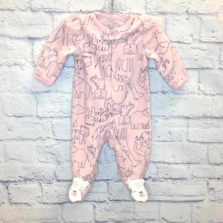 Just One You Pink Size 3 Months Fleece Girls Sleeper