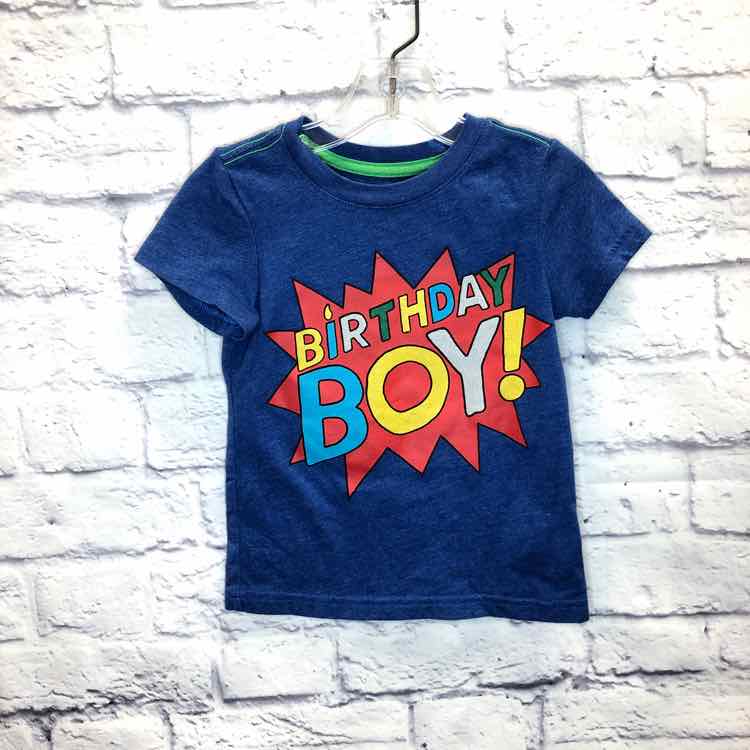 Cat & Jack Blue Size 2T Boys Short Sleeve Shirt